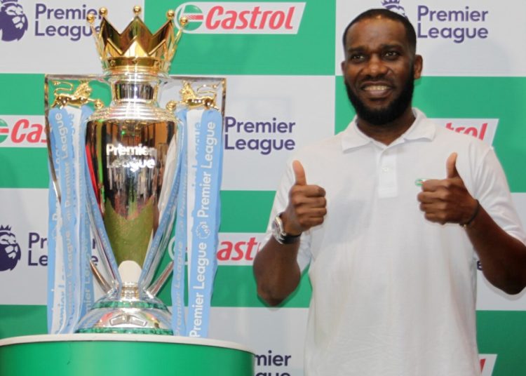 The EPL Trophy Arrives In Nairobi Kenya Augustine ‘Jay Jay ‘ Okocha