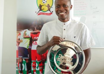 Kenya Police Bullets forward Chris Kach Mulusa was the winner of the 2023 FIFPRO Player Activism Award. PHOTO/Lenny Towett